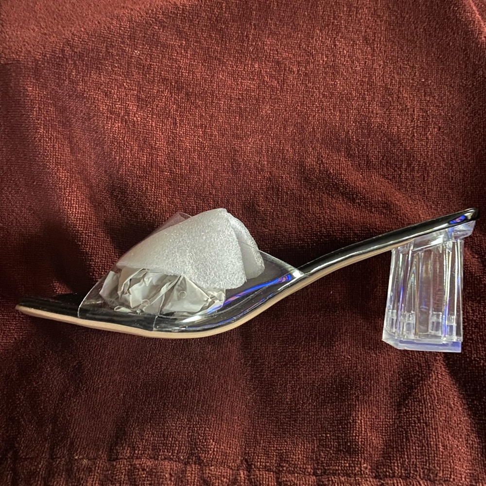 Clear sandals